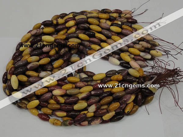 CMK65 15.5 inches 8*16mm rice mookaite gemstone beads wholesale