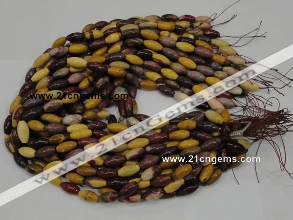 CMK66 15.5 inches 10*20mm rice mookaite gemstone beads wholesale