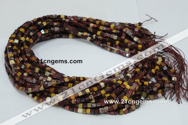 CMK68 15.5 inches 4*4mm cube mookaite gemstone beads wholesale