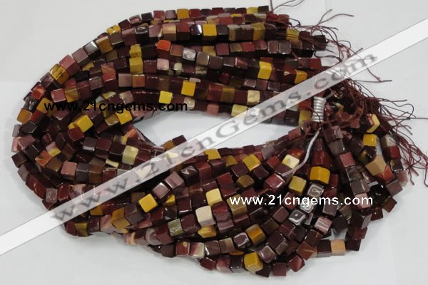 CMK69 15.5 inches 6*6mm cube mookaite gemstone beads wholesale