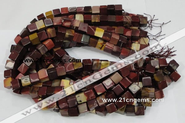 CMK71 15.5 inches 10*10mm cube mookaite gemstone beads wholesale