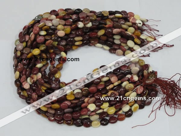 CMK73 15.5 inches 8*10mm oval mookaite gemstone beads wholesale