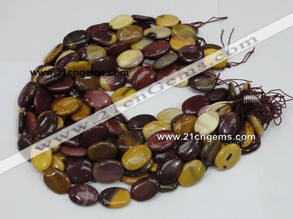 CMK74 15.5 inches 10*15mm oval mookaite gemstone beads wholesale