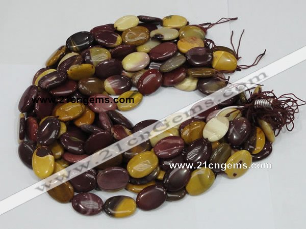 CMK75 15.5 inches 18*25mm oval mookaite gemstone beads wholesale