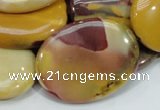 CMK76 15.5 inches 30*40mm oval mookaite gemstone beads wholesale