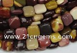 CMK77 15.5 inches 10*10mm square mookaite gemstone beads wholesale