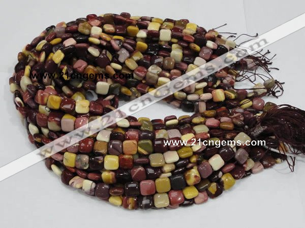 CMK77 15.5 inches 10*10mm square mookaite gemstone beads wholesale