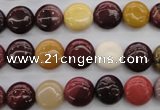 CMK85 15.5 inches 10mm flat round mookaite beads wholesale