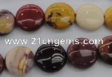 CMK87 15.5 inches 15mm flat round mookaite beads wholesale