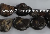 CMM51 15.5 inches 13*18mm - 15*20mm ammonite gemstone beads