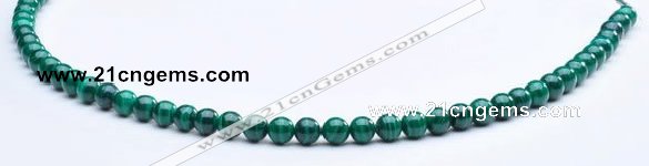 CMN03 A grade round 5mm natural malachite beads Wholesale