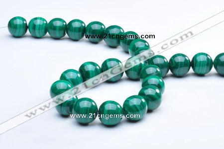 CMN08 14mm A grade round natural malachite beads wholesale