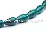 CMN10 A grade 5*10mm teardrop natural malachite beads Wholesale