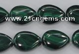 CMN102 15.5 inches 15*20mm flat teardrop natural malachite beads