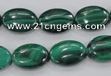 CMN103 15.5 inches 12*16mm oval natural malachite beads wholesale