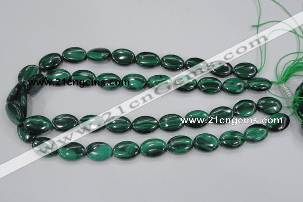 CMN104 15.5 inches 13*18mm oval natural malachite beads wholesale