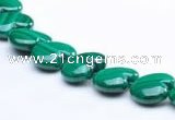 CMN117 15.5 inches 16*16mm heart natural malachite beads
