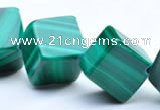 CMN14 A grade cubic 8*8mm natural malachite beads Wholesale