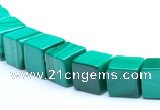 CMN15 A grade 8*8*8mm cube natural malachite beads Wholesale