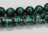 CMN154 AA grade 14mm round natural malachite beads Wholesale