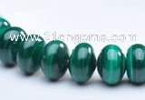 CMN17 A grade 6*8mm roundel natural malachite beads Wholesale