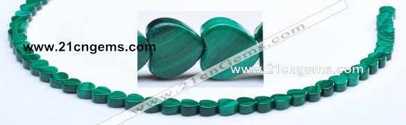 CMN18 A grade 3*6mm heart natural malachite beads Wholesale