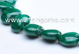 CMN19 A grade 4*8mm heart natural malachite beads Wholesale