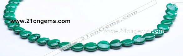 CMN20 A grade 4*10mm heart natural malachite beads Wholesale