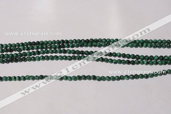 CMN202 15.5 inches 4mm round natural malachite beads wholesale