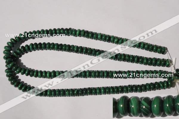 CMN206 15.5 inches 5*9mm rondelle natural malachite beads wholesale