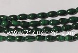 CMN215 15.5 inches 4*6mm teardrop natural malachite beads wholesale