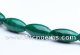 CMN22 6*14mm rice A grade natural malachite beads wholesale