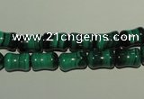 CMN232 15.5 inches 6*9mm bone natural malachite beads wholesale