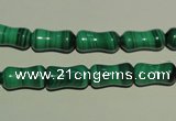 CMN233 15.5 inches 6*12mm bone natural malachite beads wholesale