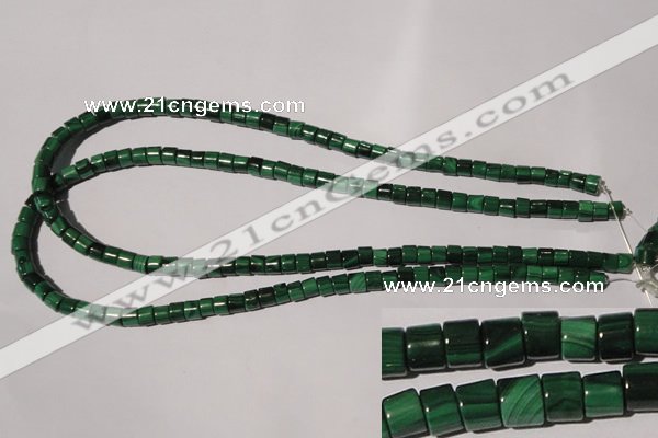 CMN235 15.5 inches 4*6mm heishi natural malachite beads wholesale