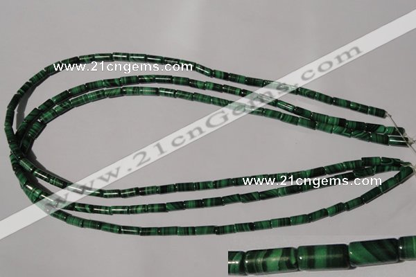 CMN237 15.5 inches 4*8mm tube natural malachite beads wholesale