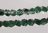 CMN245 15.5 inches 4*4mm cube natural malachite beads wholesale