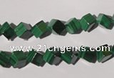 CMN246 15.5 inches 6*6mm cube natural malachite beads wholesale