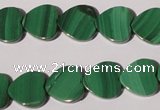 CMN263 15.5 inches 12*12mm heart natural malachite beads wholesale