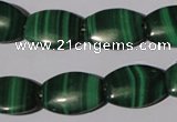 CMN268 15.5 inches 13*18mm flat drum natural malachite beads wholesale