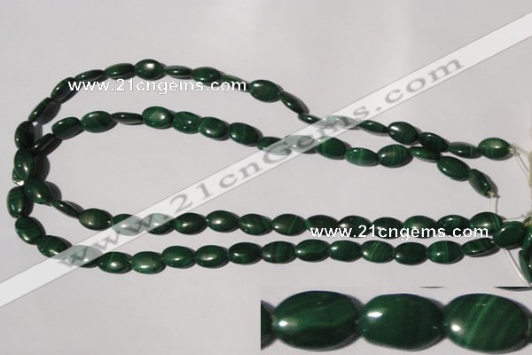 CMN270 15.5 inches 8*12mm oval natural malachite beads wholesale