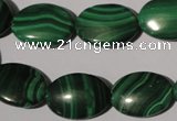 CMN274 15.5 inches 13*18mm oval natural malachite beads wholesale