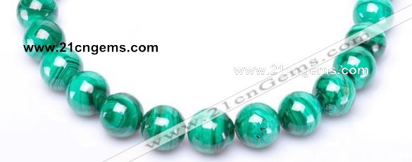 CMN28 AB grade 16mm round natural malachite beads Wholesale