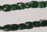 CMN292 15.5 inches 8*8mm square natural malachite beads wholesale