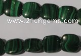 CMN294 15.5 inches 12*12mm square natural malachite beads wholesale