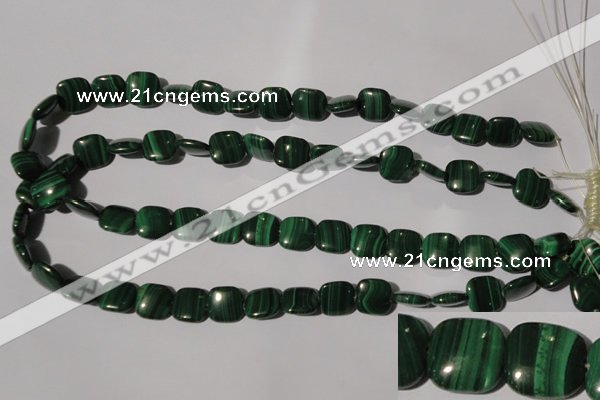 CMN294 15.5 inches 12*12mm square natural malachite beads wholesale