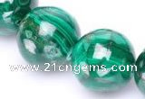 CMN30 AB grade 20mm round natural malachite beads Wholesale