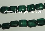 CMN302 15.5 inches 8*10mm rectangle natural malachite beads wholesale