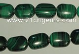 CMN304 15.5 inches 10*14mm rectangle natural malachite beads wholesale