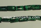 CMN311 15.5 inches 6*10mm rectangle natural malachite beads wholesale